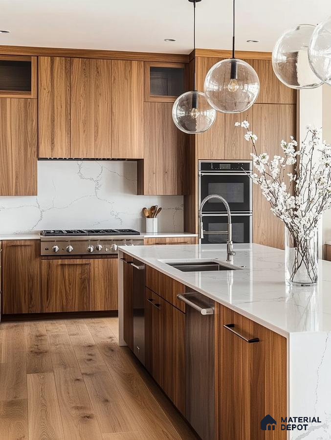 Sophisticated Grey Kitchen with Luxurious Finishes | Material Depot
