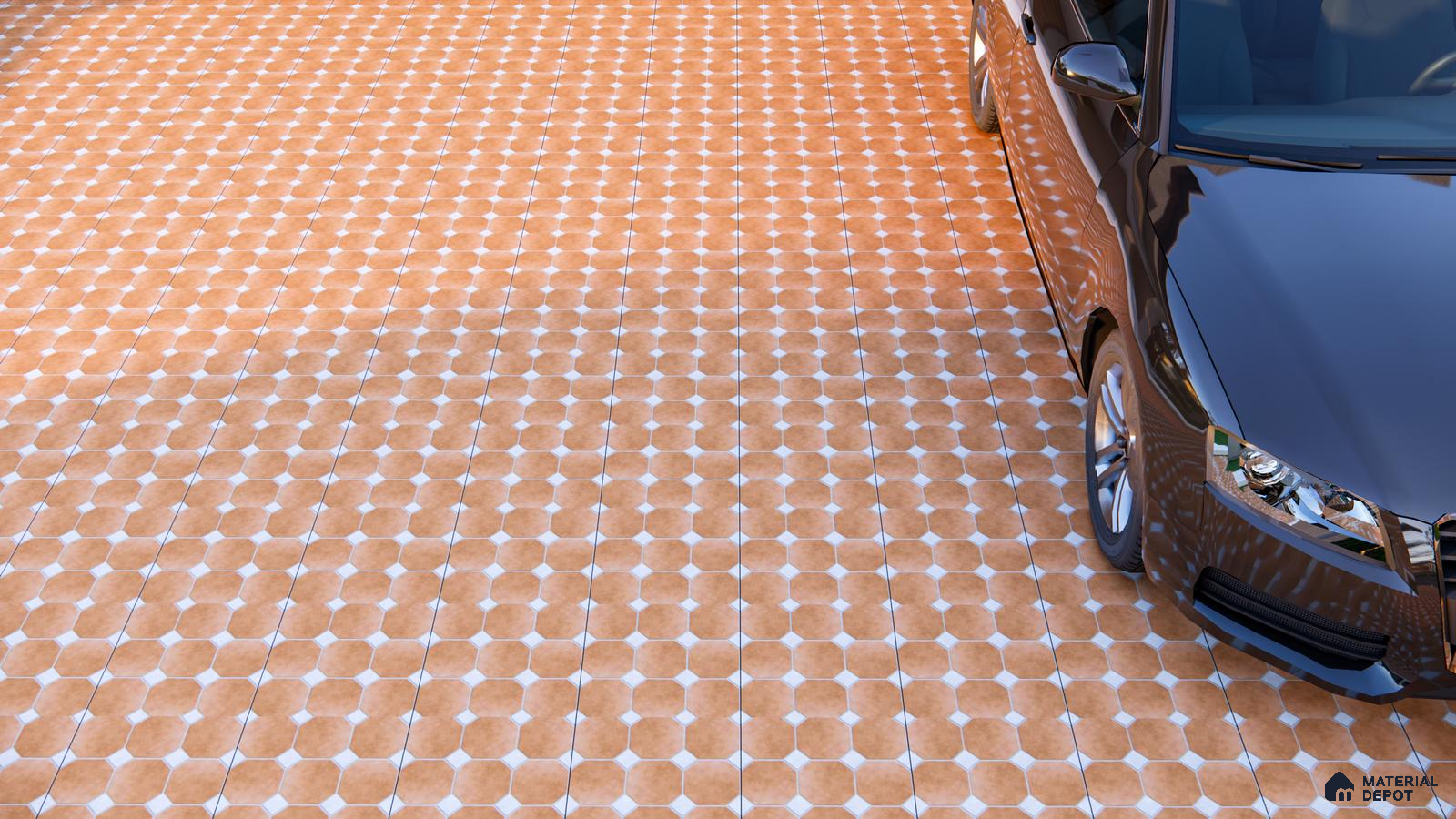 Rounded Edge Terracotta Parking Tiles for a Clean, Uniform Outdoor Look | Material Depot