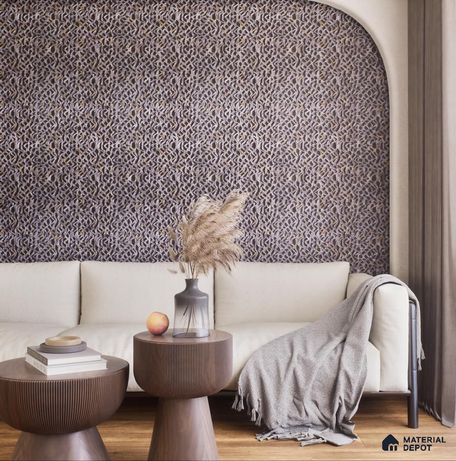 Textured Wall panels with Modern Furniture | Material Depot