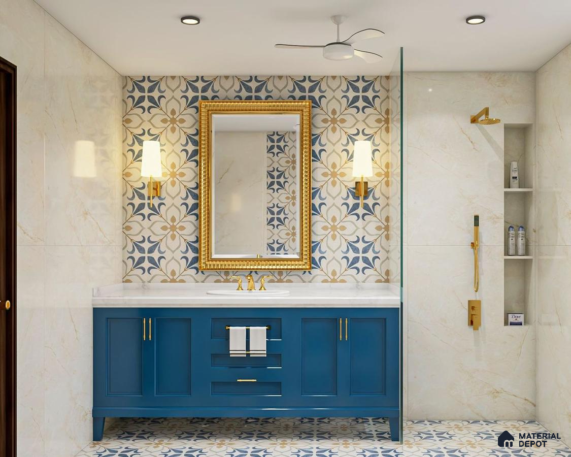 Timeless Elegance: Classic Blue Vanity Bathroom