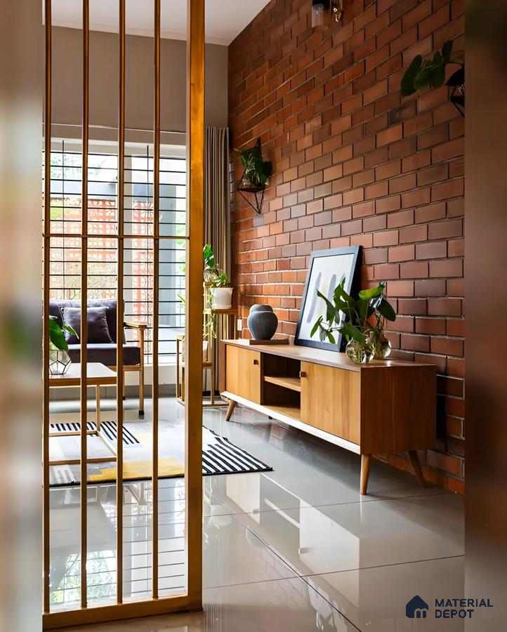Urban Oasis: Brick and Wood Harmony | Material Depot