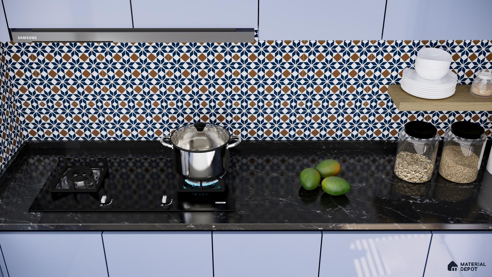 Vibrant Moroccan-Inspired Kitchen Backsplash | Material Depot