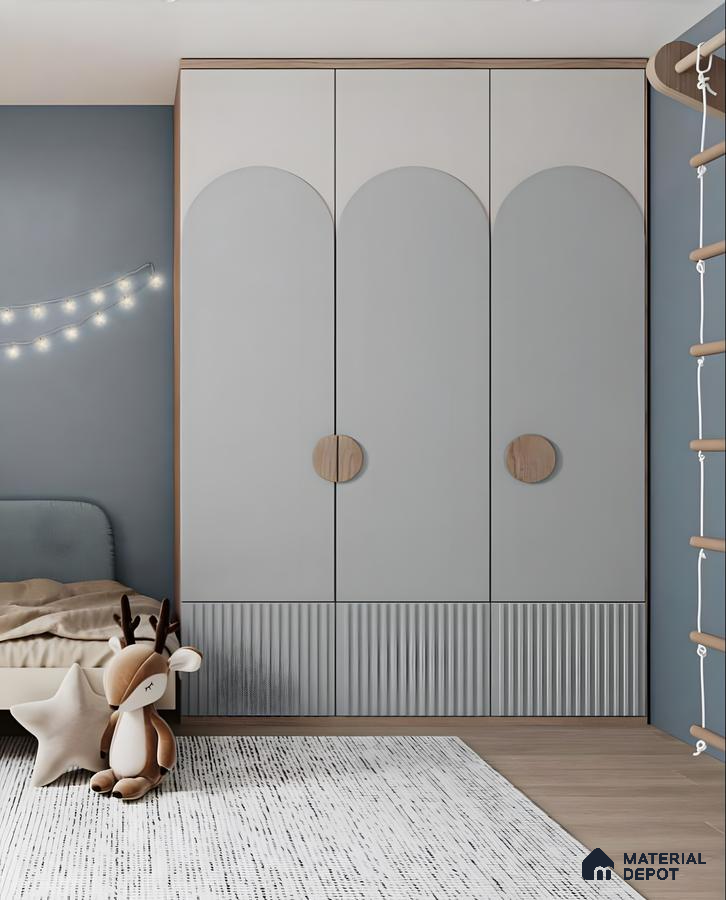 Whimsical Arched Wardrobe for a Kid's Room | Material Depot