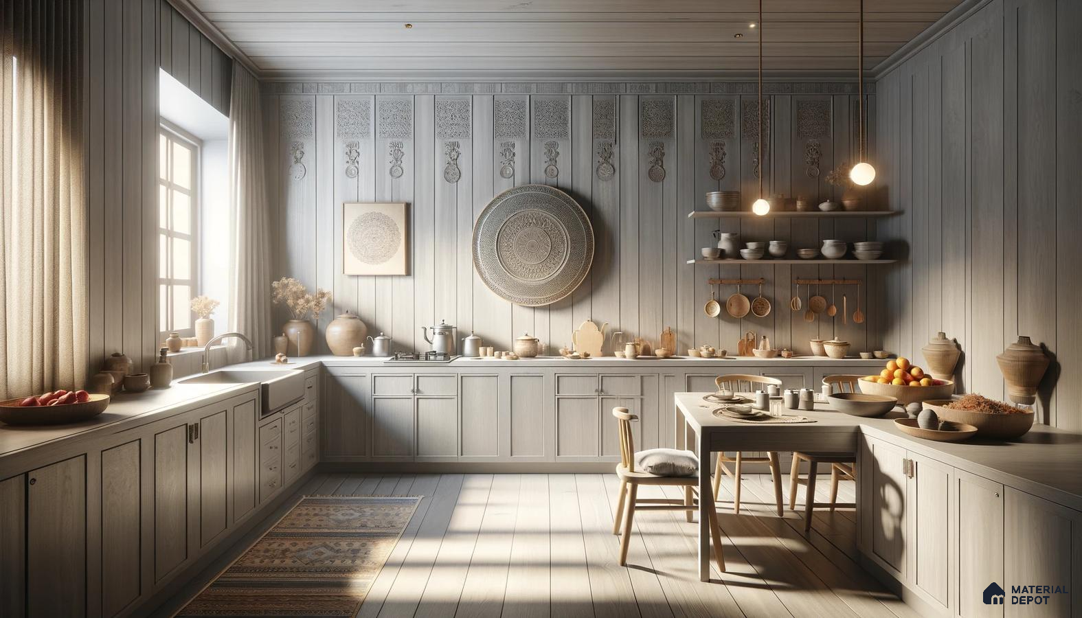 Whispering Woods Kitchen Blends Traditional Craft | Material Depot